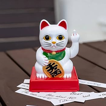 Amazon.co.jp: 招き猫中指招き猫手を振る招き猫フォーチュン